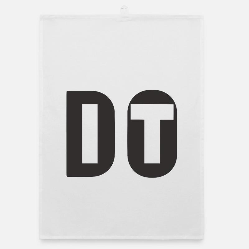 Do It Don't Quit Dark Organic dish towel