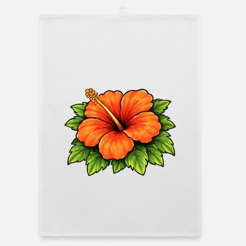 Floraison tropicale de l’hibiscus Torchon bio