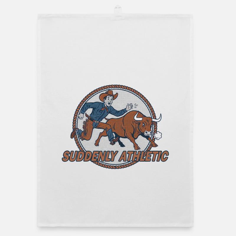 Suddenly Athletic Rodeo Organic dish towel