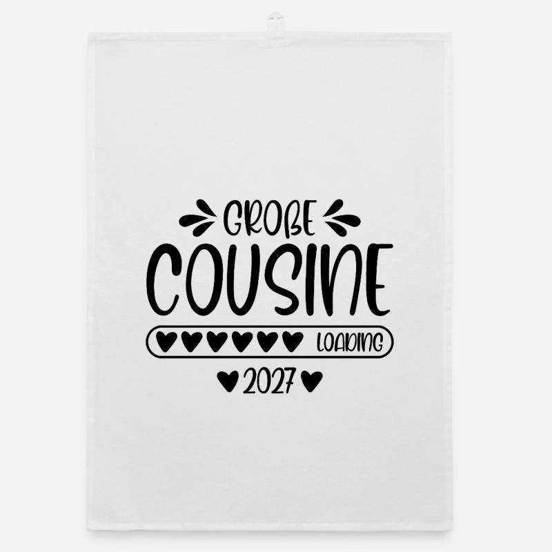 Große Cousine 2027 loading Organic Geschirrtuch