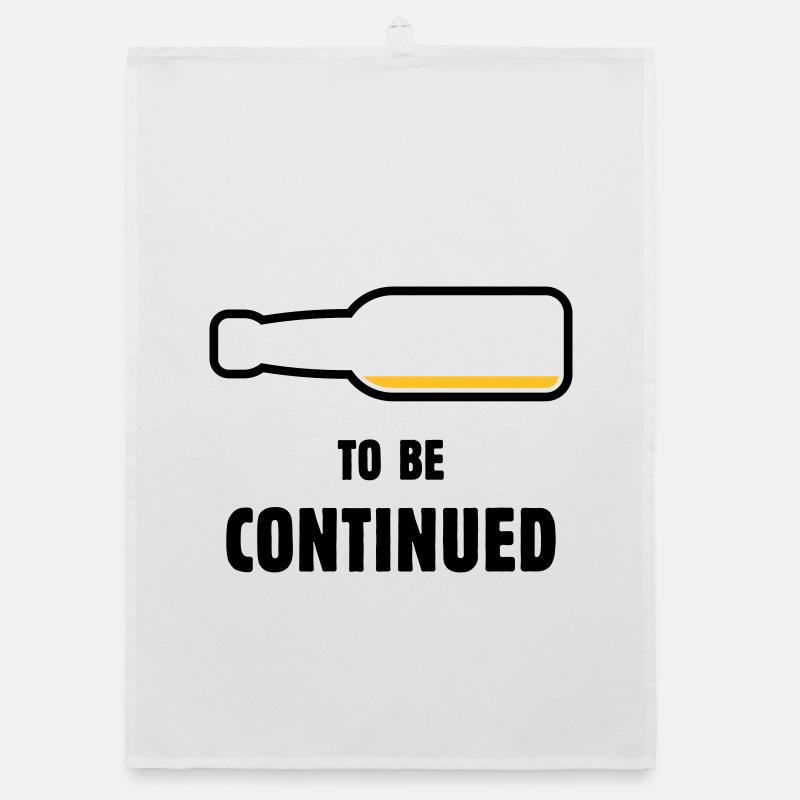 To Be Continued (Bier / Bierchen ( POS 2C) Organic Geschirrtuch
