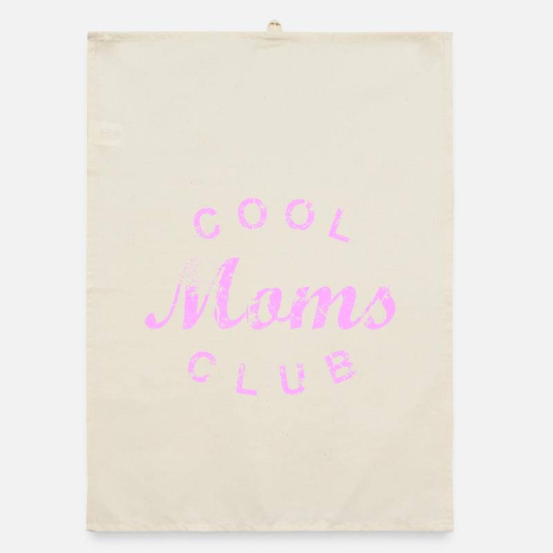 Cool Moms Club Mutter Mama Muttertag Geschenk Organic Geschirrtuch