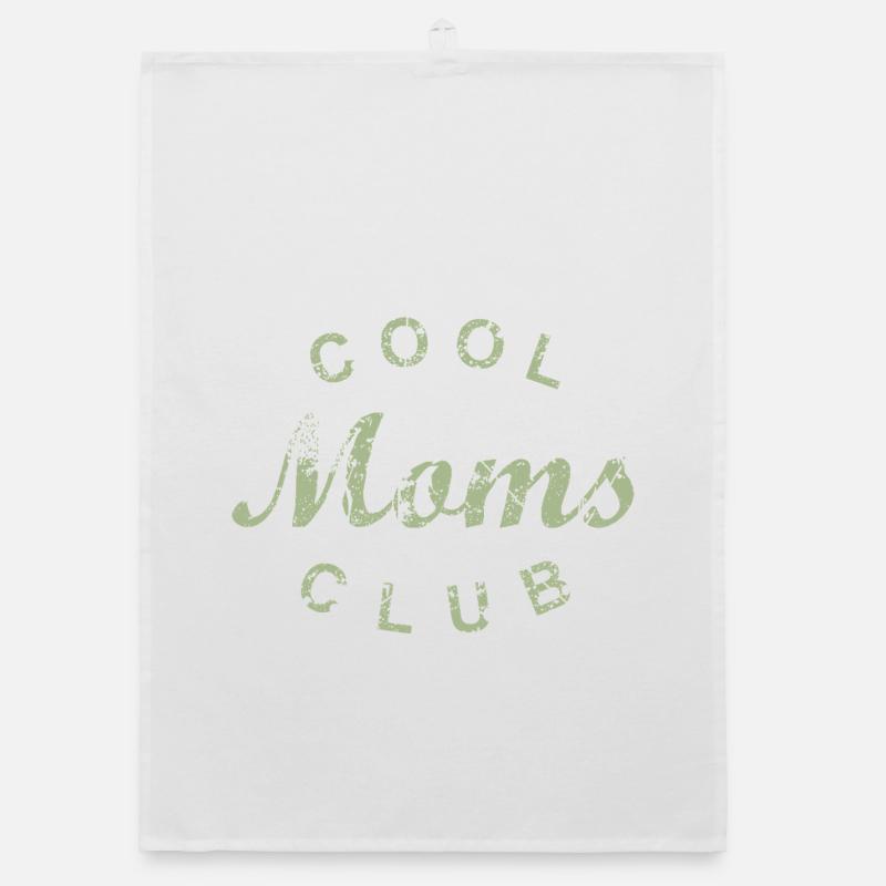 Cool Moms Club Mutter Mama Muttertag Geschenk Organic Geschirrtuch
