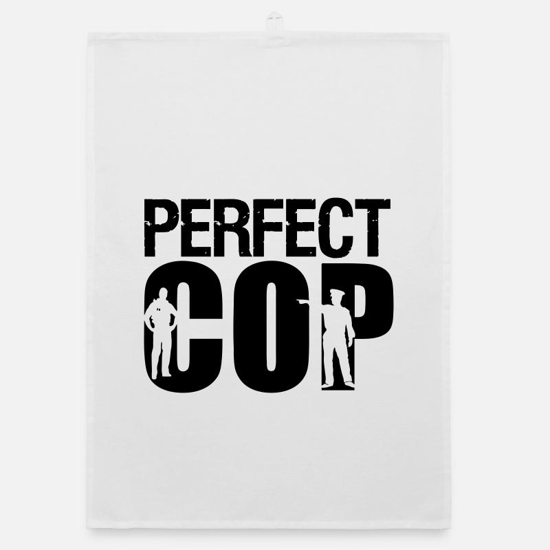Perfect Cop Polizei Polizist Beruf Spruch Geschenk Organic dish towel