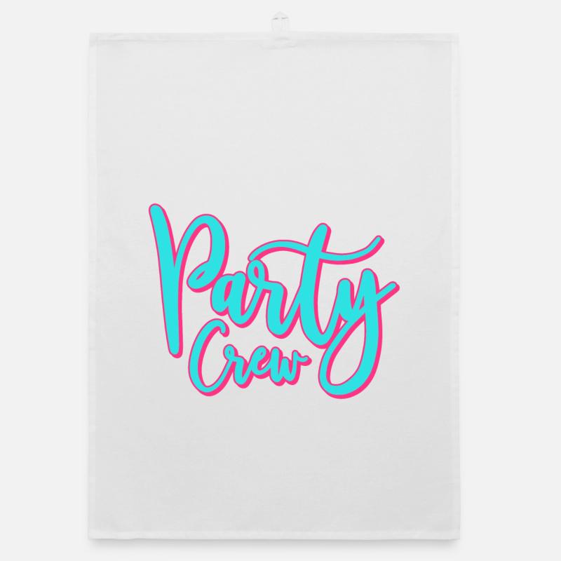 Partycrew / Party Crew - Organic Geschirrtuch - Weiß