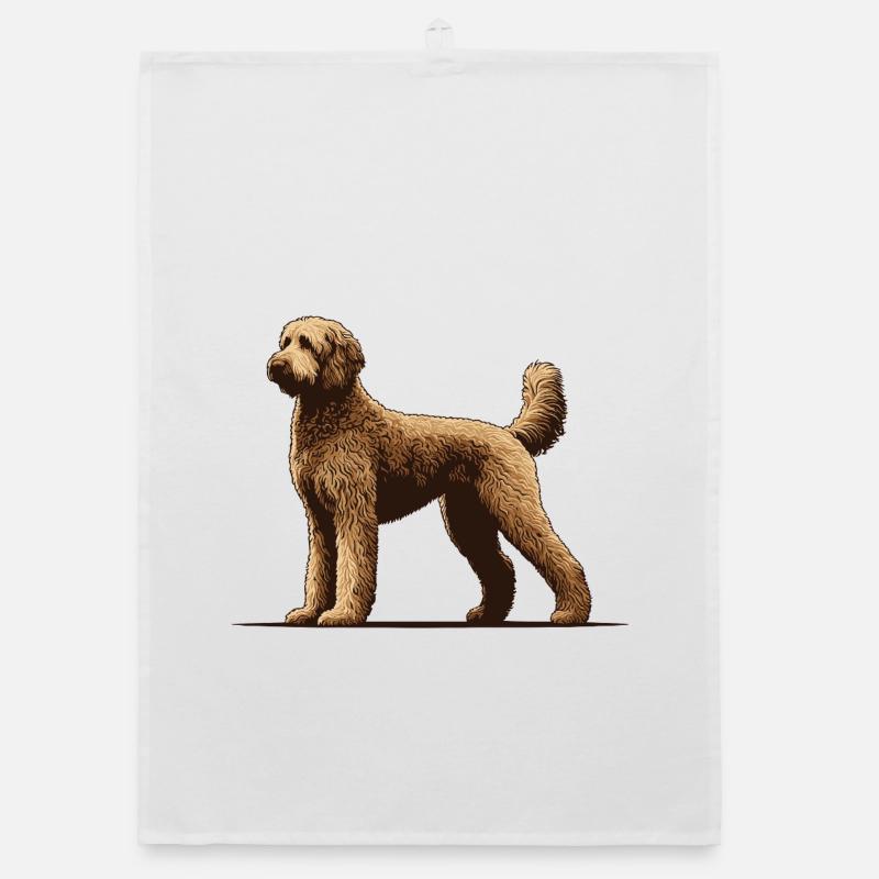 Labradoodle Organic dish towel