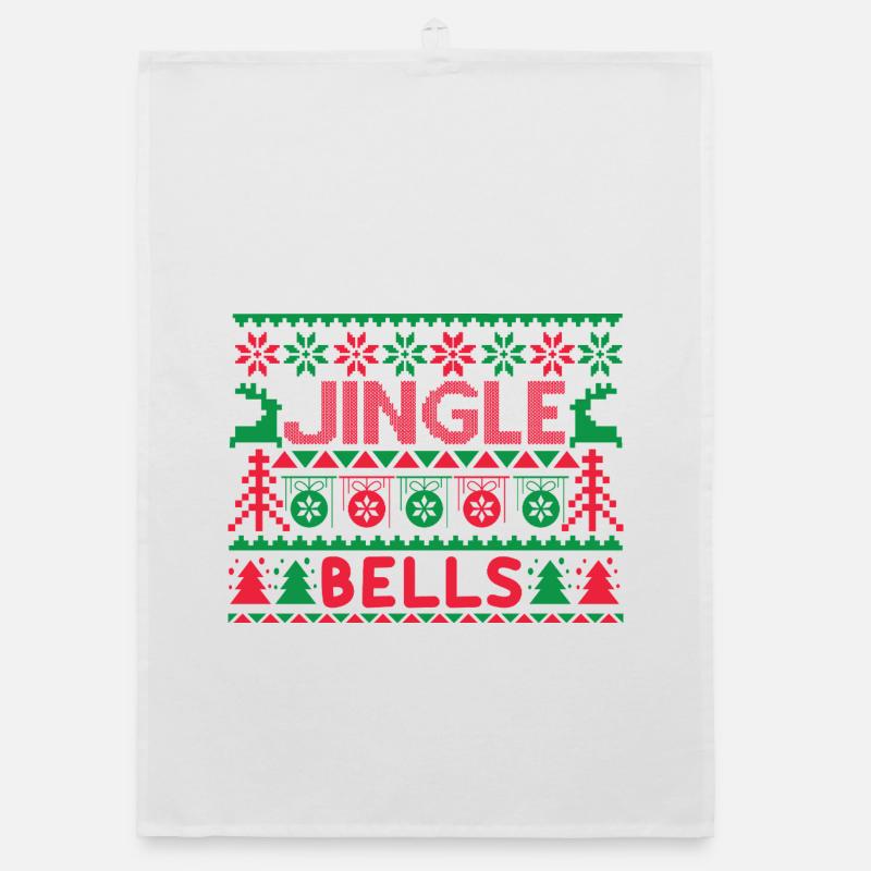 Hässlicher Pullover - Jingle Bells Strickanleitung Organic Geschirrtuch