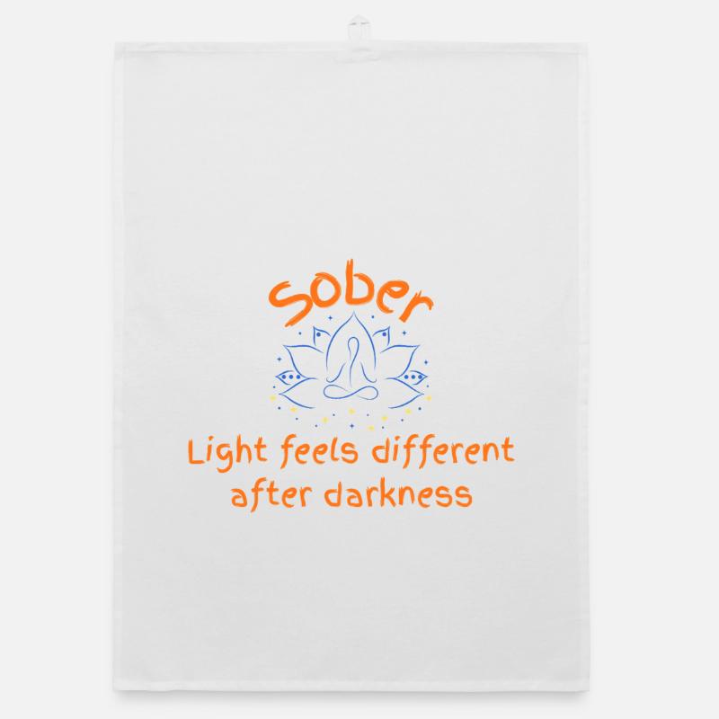 Sober Light After Darkness Organic dish towel