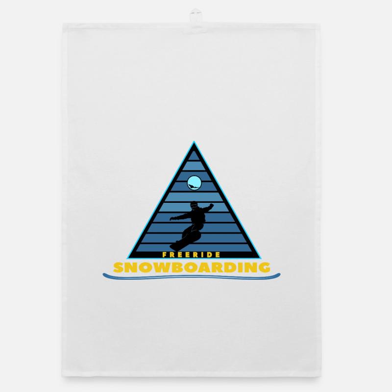 Freeride-Snowboarding Organic Geschirrtuch