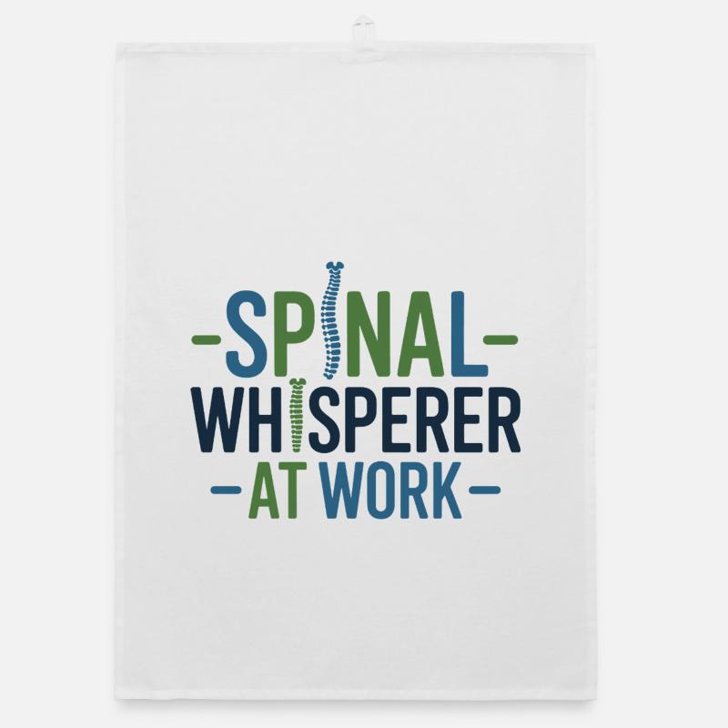 Chiropractor Spinal Whisperer At Work Professional Organic dish towel