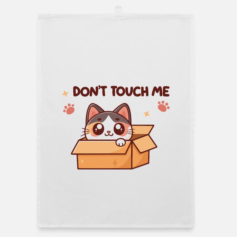 Kitten in Box – Do Not Touch Organic dish towel