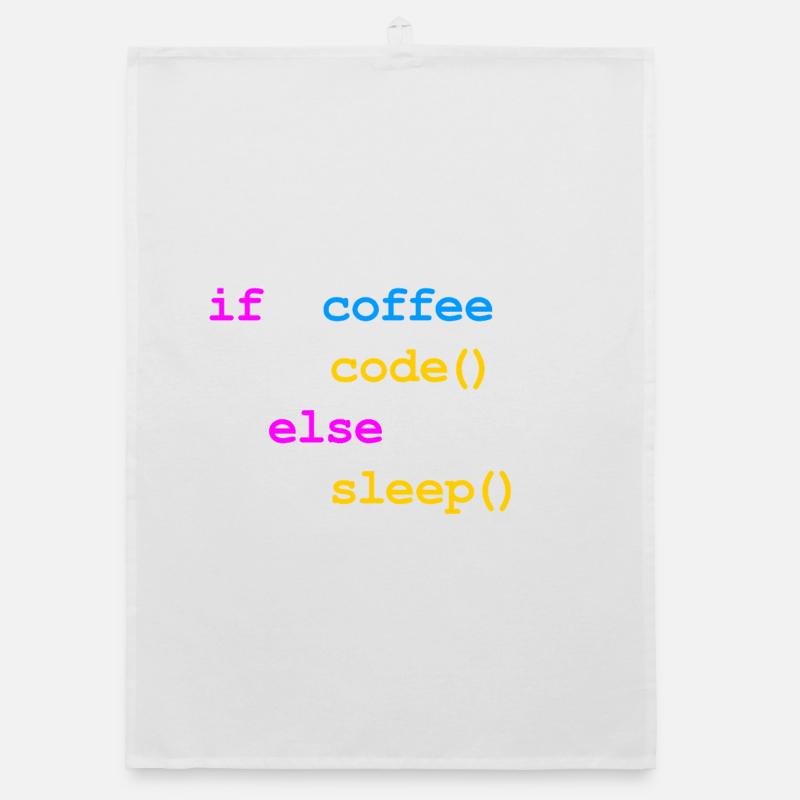 Kein Kaffee Kein Code Programmierer Informatiker Organic Geschirrtuch