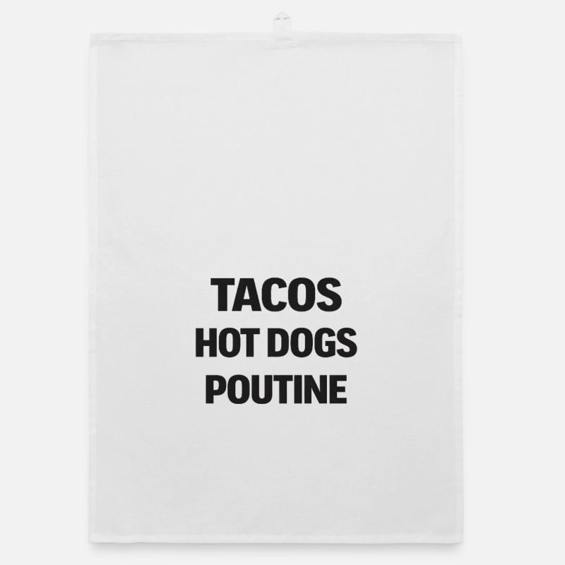 Tacos Hot Dog Poutine Torchon bio
