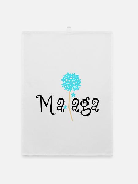 Malaga Biznaga - Organic dish towel - white - Front