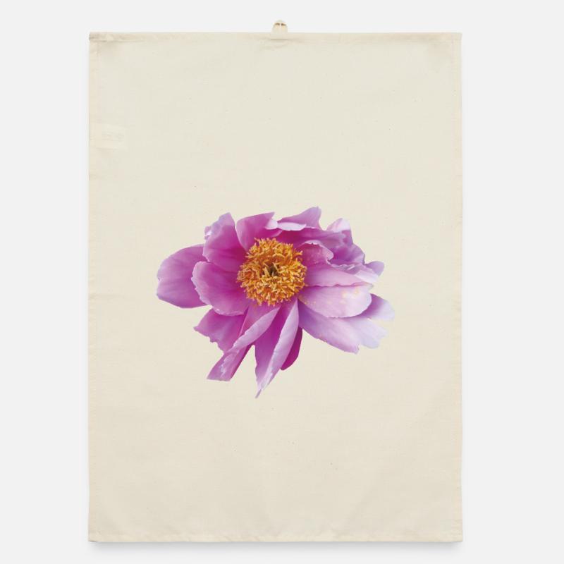 Peony_Dancing_in_Wind Organic Geschirrtuch