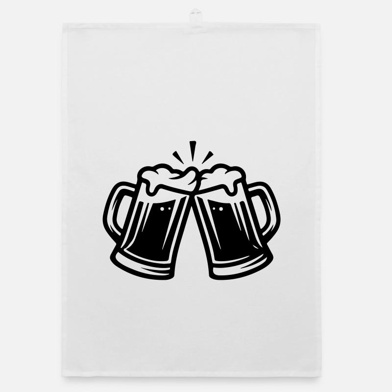 Beer Toast Chope à bière Torchon bio