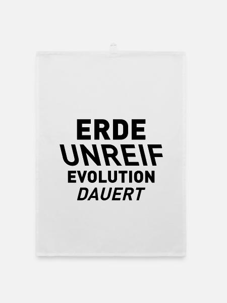 ERDE UNREIF - Organic Geschirrtuch - Weiß - Vorne