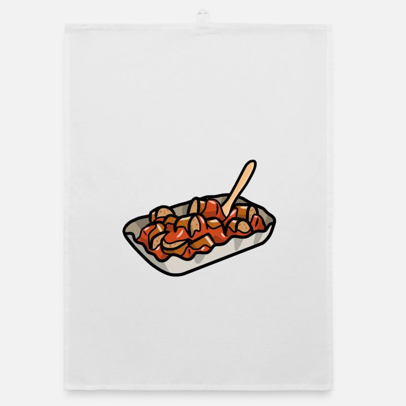 Berlin Currywurst Bratwurst Wurst Curry Grill Organic dish towel