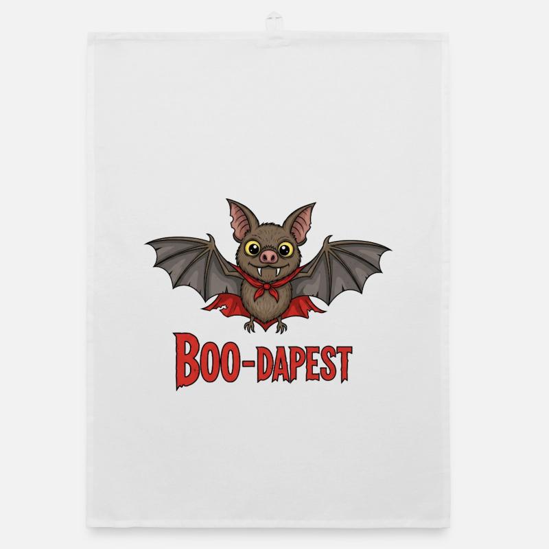 Boo-dapest Fun Trip Organic Geschirrtuch