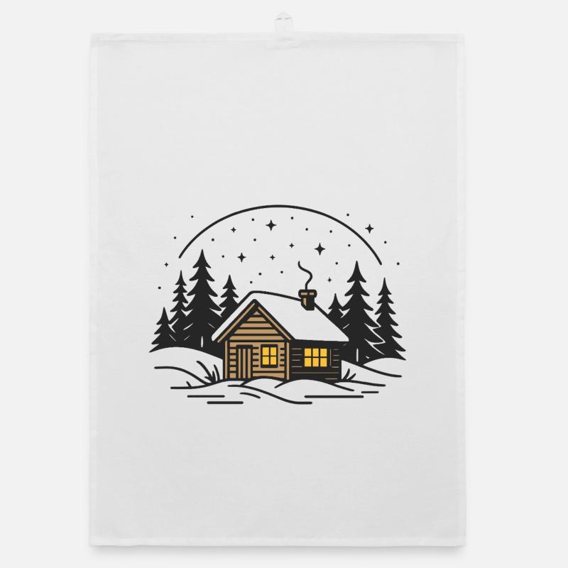 Cabane au clair de lune Torchon bio