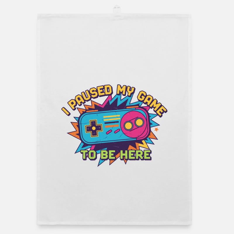 Retro Controller Meme Tee Organic dish towel