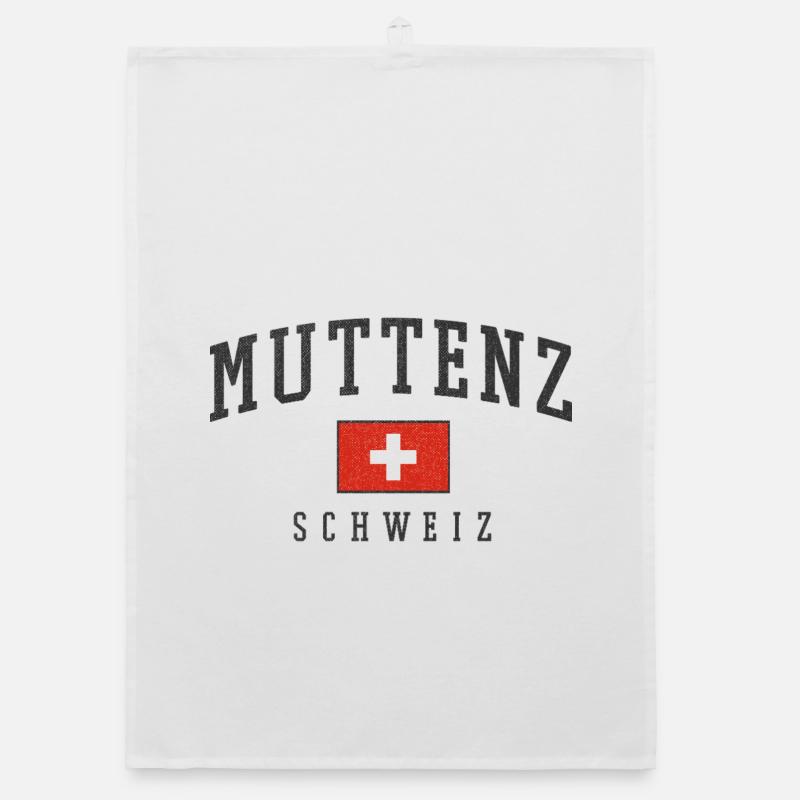 Muttentz Switzerland Flag Emblem Organic dish towel
