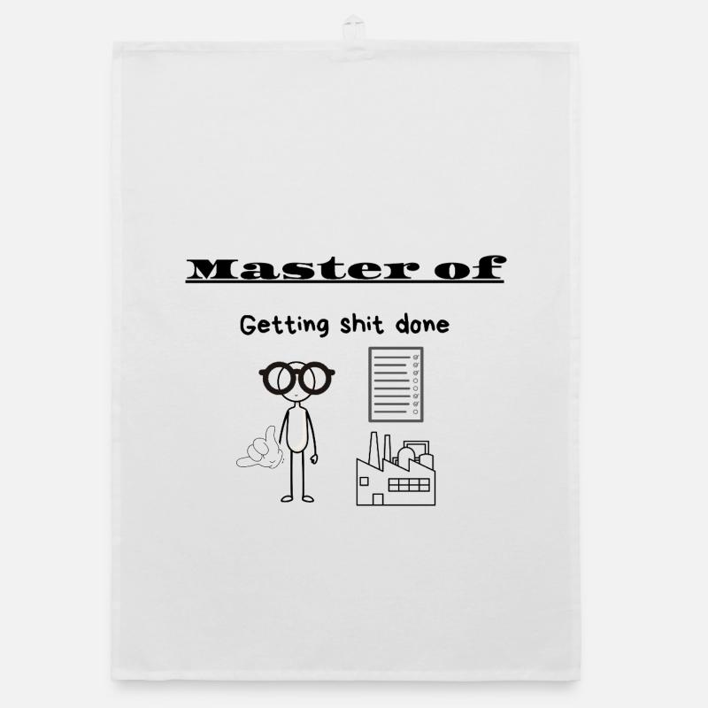 Master of Getting shit done Organic dish towel