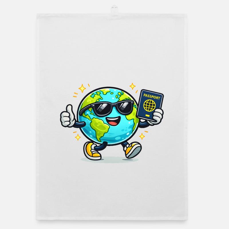 Globe Buddy Pass-Abenteuer Organic Geschirrtuch