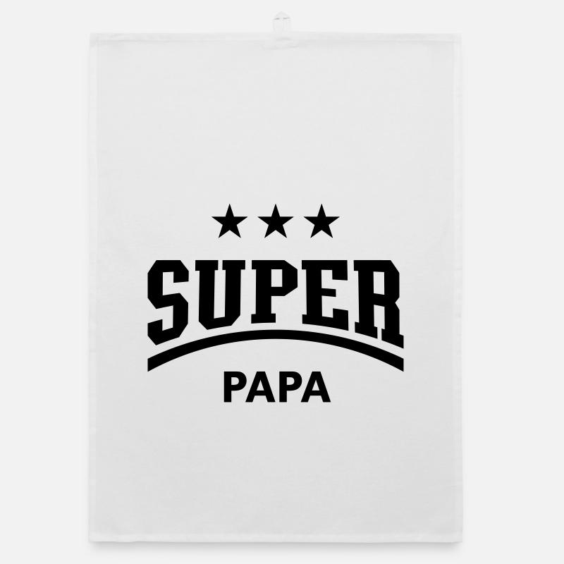 Super Dad (Daddy / Dad / Dad / Father's Day / B) Organic dish towel