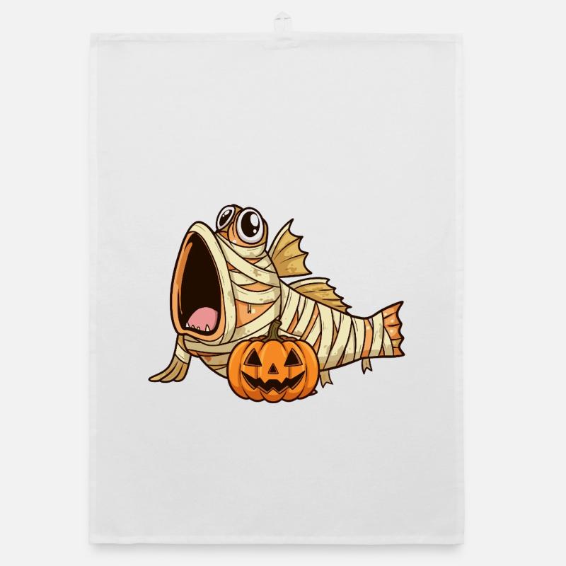 Halloween Schlammspringer Organic Geschirrtuch