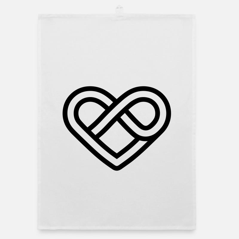 Infinite Heart Organic dish towel