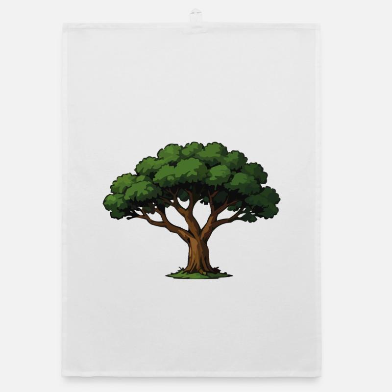 Waldbaum Illustration Organic Geschirrtuch