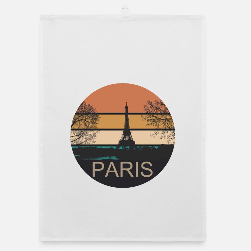 Paris Retro Design Torchon bio