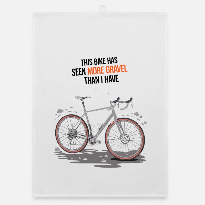 Rameur : Ce vélo a vu plus de gravier que moi Torchon bio