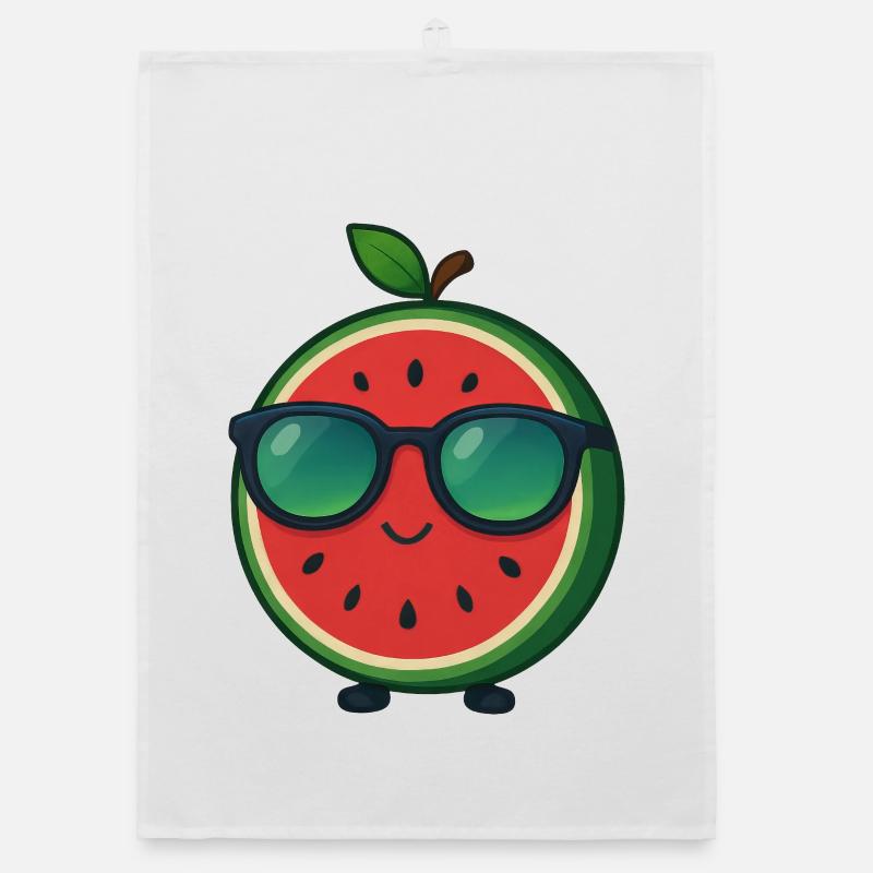 Fruity Watermelon Summer Fun Cool Fruit Organic dish towel