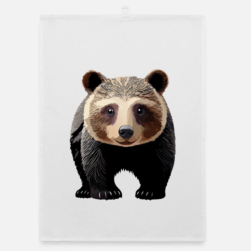 Young bear Organic dish towel
