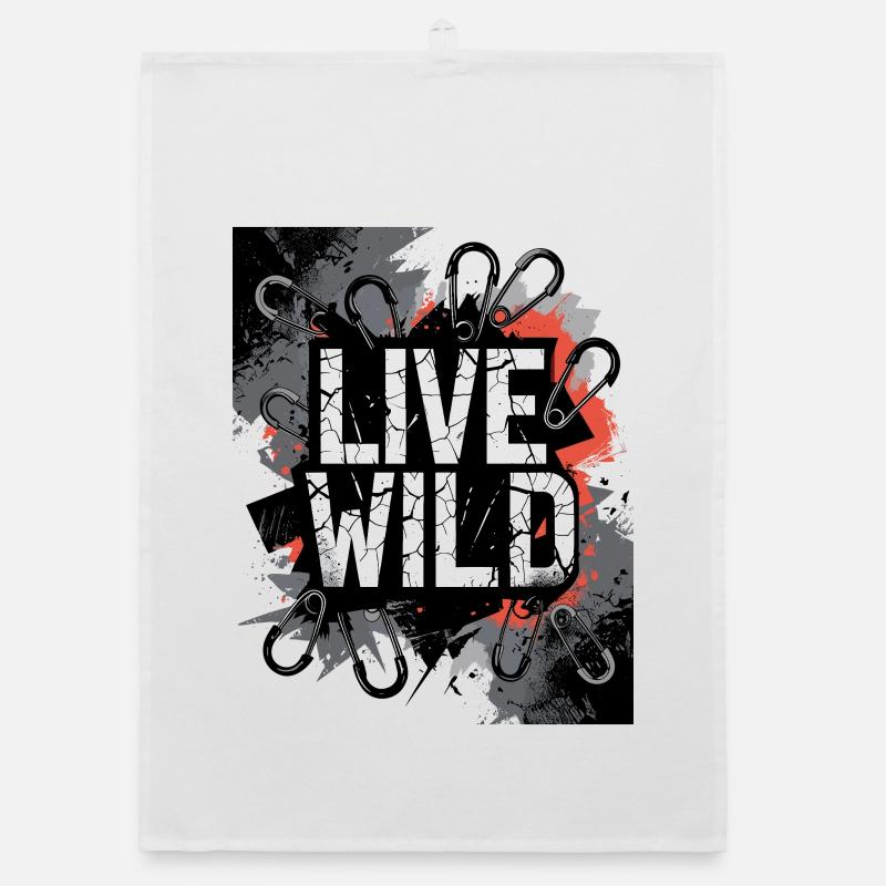 Conception de graffitis sauvages en direct Torchon bio