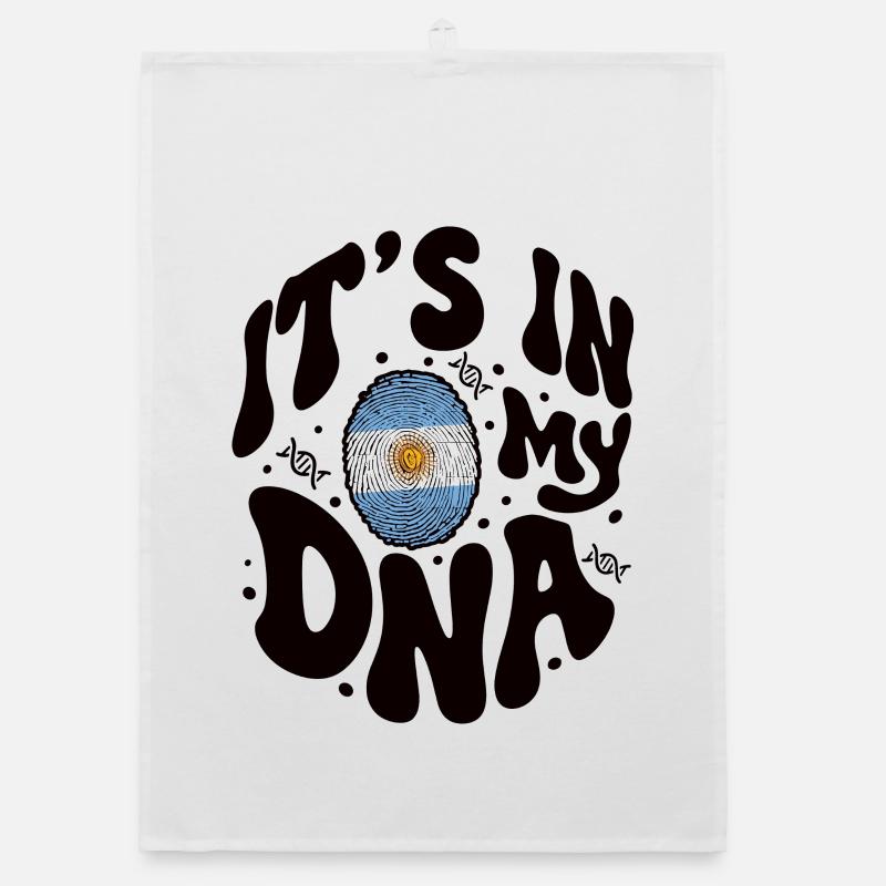 Argentinian DNA Argentina Flag Hispanic Organic dish towel