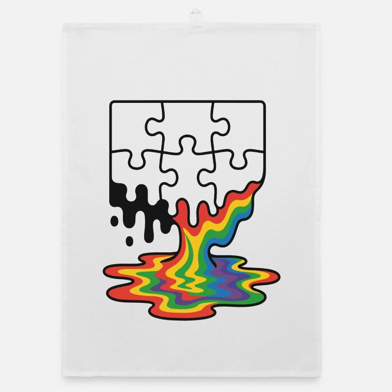 Rainbow Melt Puzzle Splash Torchon bio