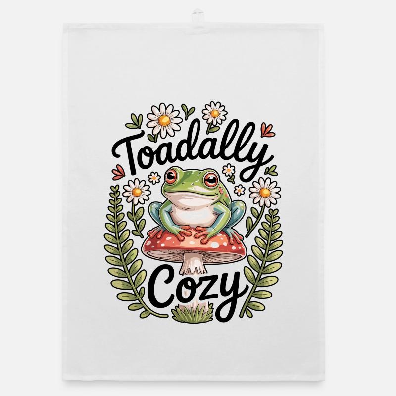 Tree Frog Humor Tree Frog Organic dish towel