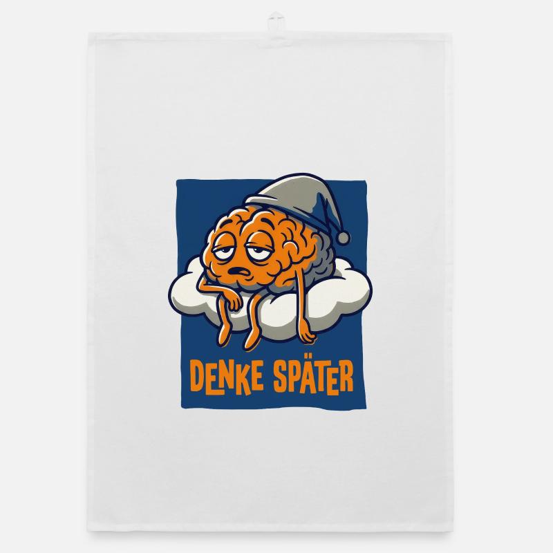 Denke später. Organic Geschirrtuch