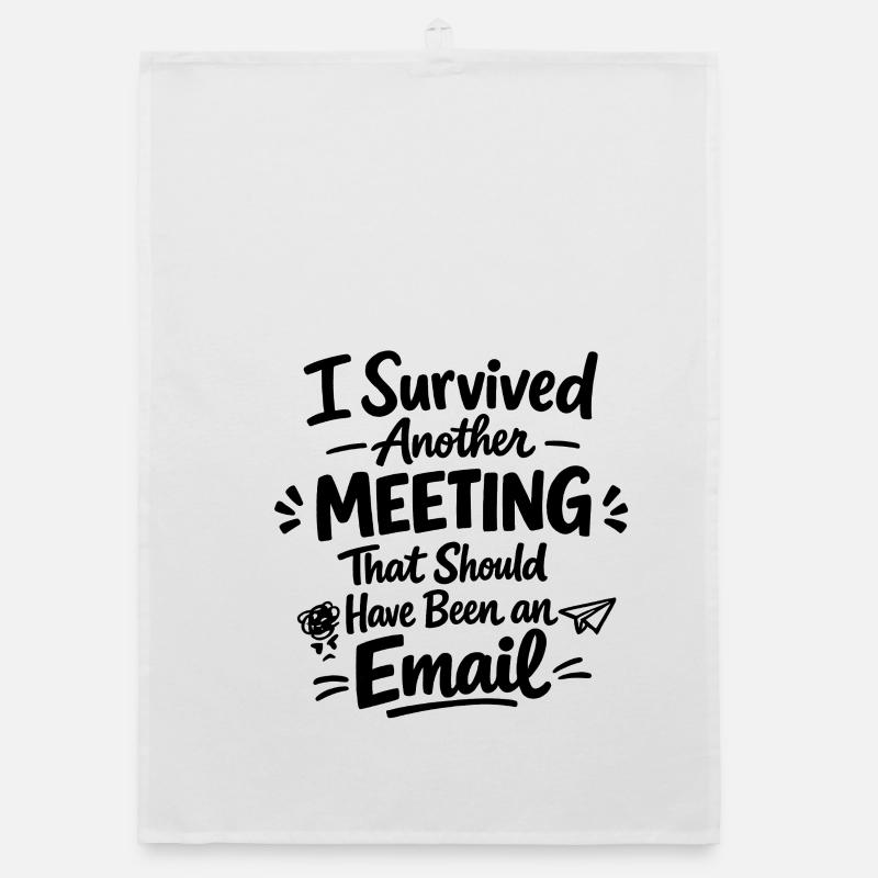 Drôle d’humour au bureau Conception des e-mails Torchon bio