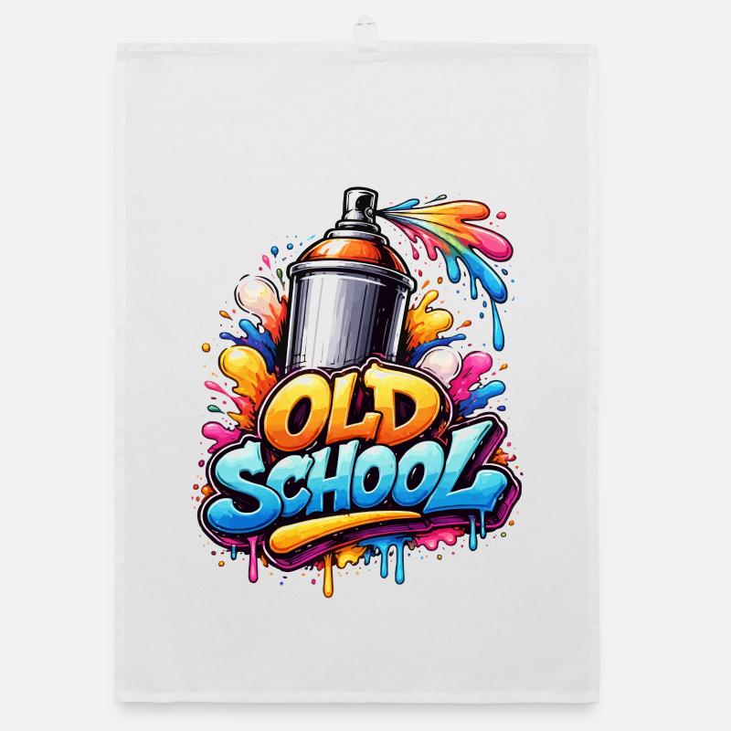 Jet de graffiti à l’ancienne Torchon bio