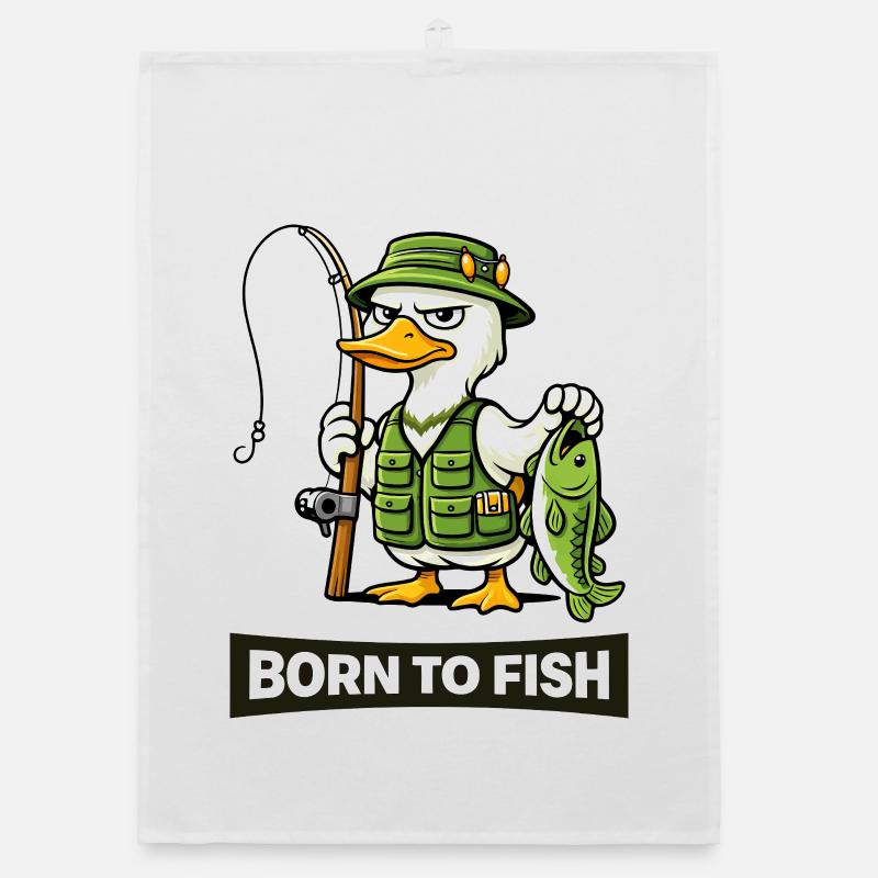 Né de pêcheur au canard pêcheur Torchon bio