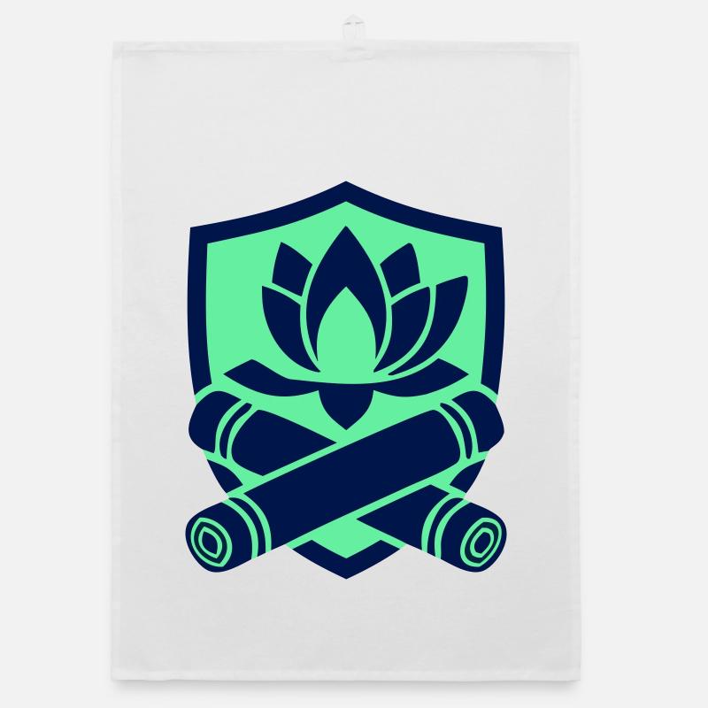 Lotus Bamboo Crest Logo Organic dish towel