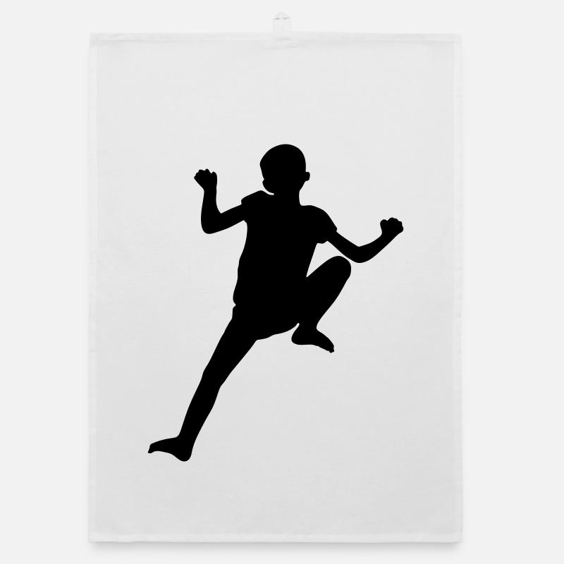 Spider Climber Boy – Climbing Adventure Organic dish towel