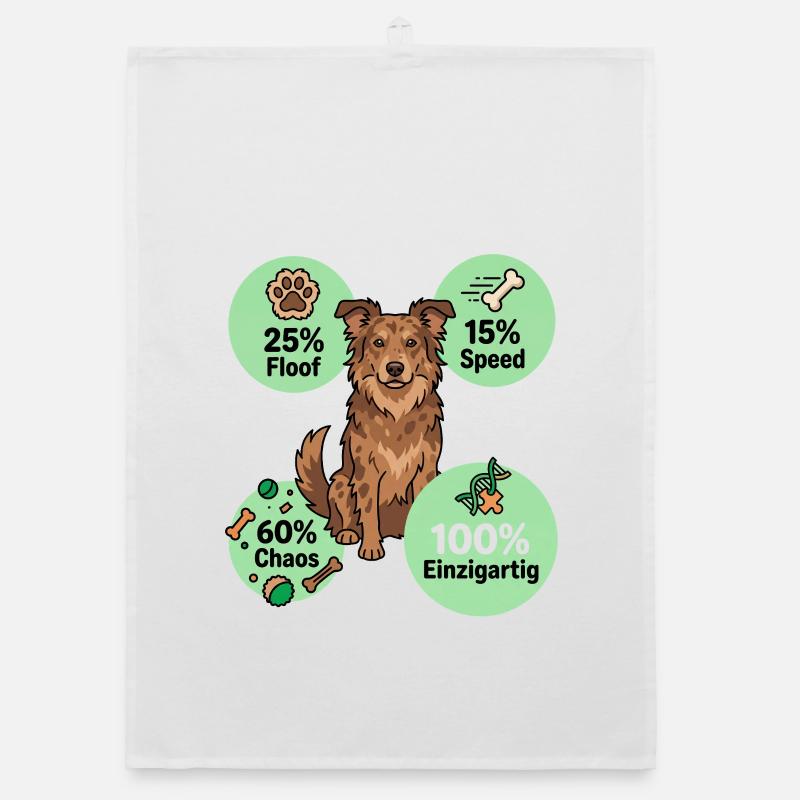 Hunde-DNA: 60% Chaos & 100% Einzigartig Organic Geschirrtuch
