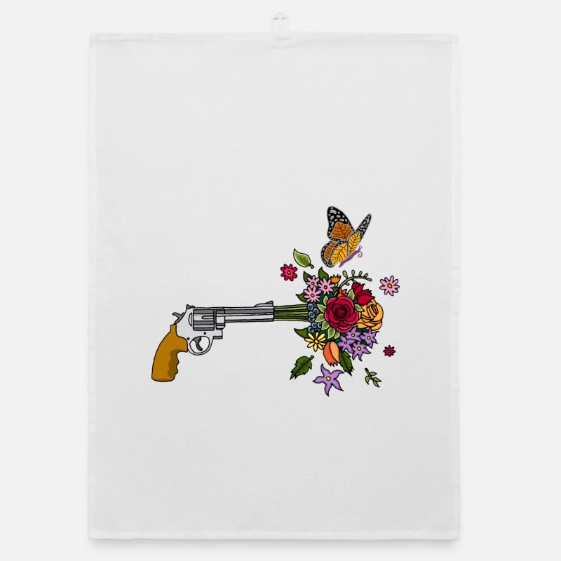 Die Friedenswaffe Organic Geschirrtuch