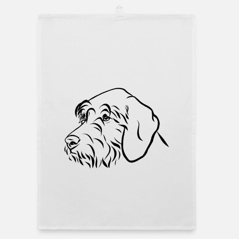 Jagdhunde Portrait Organic Geschirrtuch