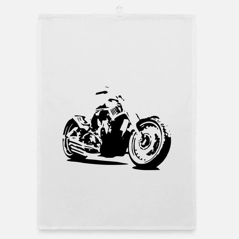 Motorcycle Chopper Torchon bio